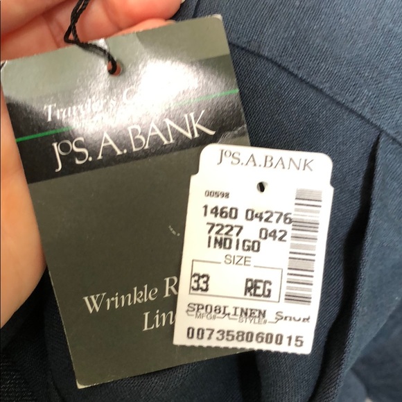 Jos. A. Bank. Blue linen shorts NWT - Picture 5 of 5